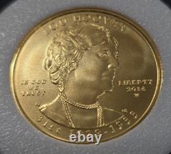 2014-W First Spouse Gold $10 Lou Hoover 1/2 Ounce. 9999 Fine Coin Only