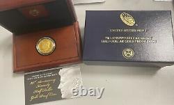 2014-W Kennedy Half Dollar 50C 3/4oz 9999 Fine Gold Coin with Box & COA 50th Anniv