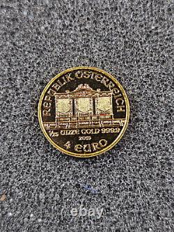 2015 1/25 oz. 9999 Fine GOLD Austrian Philharmonic 4 Euro Coin