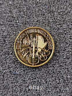 2015 1/25 oz. 9999 Fine GOLD Austrian Philharmonic 4 Euro Coin