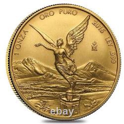 2015 1 oz Mexican Gold Libertad Coin. 999 Fine BU