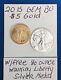 2015 $5 Gold Eagle Coin, Gem Bu, Withfree 1/10 Ounce Walking Liberty Silver Medal