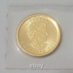 2015.9999 Fine Gold 1/10 OzT Canadian Maple Leaf Gold Coin