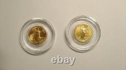 2015 AMERICAN GOLD EAGLE 1/10th OUNCE FINE GOLD $5.00 GOLD COIN AU $5