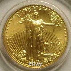 2015 AMERICAN GOLD EAGLE 1/10th OUNCE FINE GOLD $5.00 GOLD COIN AU $5