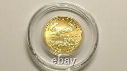 2015 AMERICAN GOLD EAGLE 1/10th OUNCE FINE GOLD $5.00 GOLD COIN AU $5