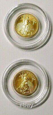 2015 AMERICAN GOLD EAGLE 1/10th OUNCE FINE GOLD $5.00 GOLD COIN AU $5