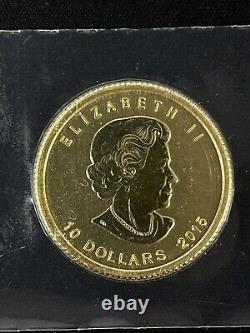 2015 Canada 1/4 oz. 9999 $10 Fine Gold Polar Bear & Cub Coin MINT SEALED