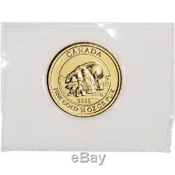 2015 Canada Gold Polar Bear and Cub $10 1/4 oz. 9999 Fine BU