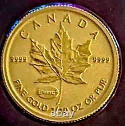 2015 Canadian Maple Leaf E=mc2 Privy 9999 Fine Gold 1/10 oz $5 Canada Coin