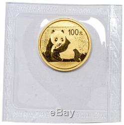 2015 China 1/4 Troy oz. 999 Fine Gold Panda 100 Yuan Mint Sealed