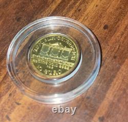 2015 Gold Philharmonic 1/10 oz. 9999 fine Gold Coin In Capsule