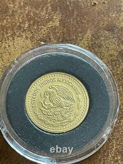 2015 Libertad Onza Mexico 1/10 oz Fine. 999 Gold Coin Rare Low Minted BU
