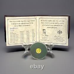 2015 Pobjoy Mint Isle of Man 1/64oz Angel. 9999 Fine Gold Rare Proof Coin with COA 2015 Pobjoy Mint Isle of Man 1/64oz Angel. 9999 Fine Gold Rare Proof Coin with COA