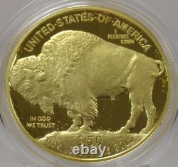 2015 United States $50 proof one troy ounce 9999 fine gold Buffalo coin PM6, OMP