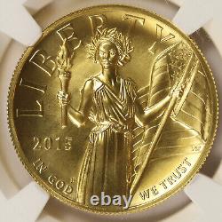 2015-W American Liberty Gold $100 High Relief NGC MS70.9999 Fine