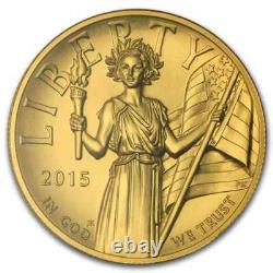 2015-W PCGS MS69 High Relief First Strike 1 oz. 9999 Fine Gold 100 Dollar Coin