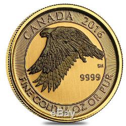 2016 1/4 oz $10 Canadian White Falcon. 9999 Fine BU (Sealed)