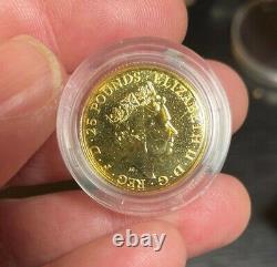 2016 1/4 oz Gold Queens Beast Lion of England. 9999 Fine