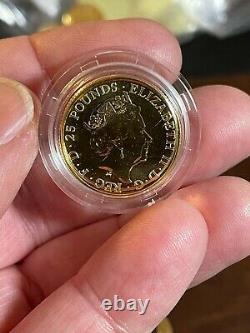 2016 1/4 oz Gold Queens Beast Lion of England. 9999 Fine