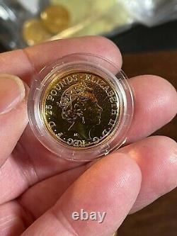 2016 1/4 oz Gold Queens Beast Lion of England. 9999 Fine