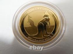 2016 Australia 1/10 oz Kangaroo $15 Gold Coin 1/10 oz. 9999 Fine Gold