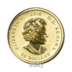 2016 Canada Gold Cougar $20 1/10 oz BU in Sealed Assay. 99999 Fine