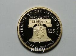 2016 Cook Islands $25 Liberty 1/2 oz. 240 Fine Gold