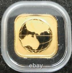 2016 Perth Mint 1/10 oz Gold Map Square Coin Bu $15 (AUD). 9999 Fine Gold