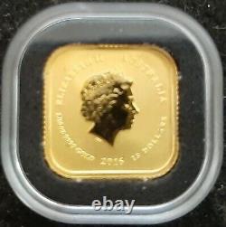 2016 Perth Mint 1/10 oz Gold Map Square Coin Bu $15 (AUD). 9999 Fine Gold