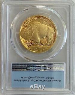 2016-W $50 1-oz Gold Buffalo Coin PCGS PR70DCAM First Strike. 9999 Fine Gold