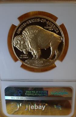 2016-W Gold American Buffalo $50 Proof Coin. 9999 Fine PF70 Ultra Cameo ER