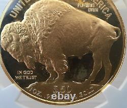 2016-W Gold American Buffalo $50 Proof Coin. 9999 Fine PF70 Ultra Cameo ER