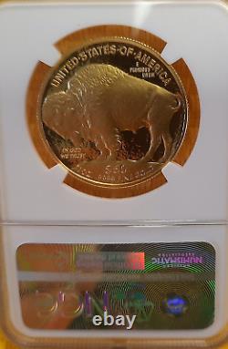 2016-W Gold American Buffalo $50 Proof Coin. 9999 Fine PF70 Ultra Cameo ER