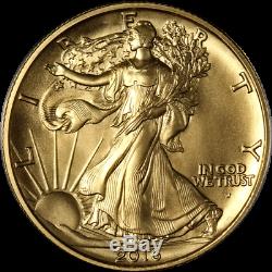 2016-W Walking Liberty Centennial Gold 1/2oz. 999 Fine Gem Coin OGP COA STOCK