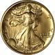 2016-w Walking Liberty Centennial Gold 1/2oz. 999 Fine Gem Coin Ogp Coa Stock