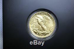 2016 W Walking Liberty Half Dollar Centennial 1/2 oz Gold Coin. 9999 Fine