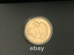 2016 Walking Liberty Half Dollar 1/2 OZ GOLD. 9999 Fine Centennial Coin b42