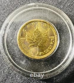 2017 1/10 OZ. 9999 FINE GOLD MAPLE LEAF Gold Coin Exquisite Gem Encased