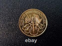 2017 1/10 oz Gold Philharmonic 10 Euro Coin. 9999 Fine Gold Rare Coin