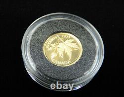 2017 1/25 oz 50 Cents Gold Coin Proof 9999 Fine The Silver Maple Leaf Canada 50¢