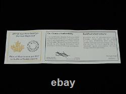 2017 1/25 oz 50 Cents Gold Coin Proof 9999 Fine The Silver Maple Leaf Canada 50¢