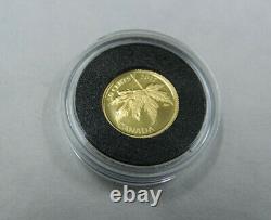 2017 1/25 oz 50 Cents Gold Coin Proof 9999 Fine The Silver Maple Leaf Canada 50¢