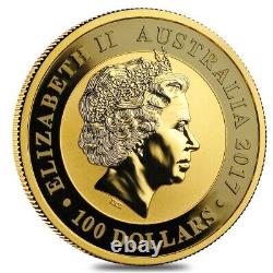 2017 1 oz Australian Gold Swan Perth Mint Coin. 9999 Fine BU In Cap