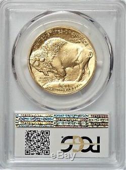 2017 $50 1oz Gold American Buffalo MS70 PCGS Blue Label, 9999 Fine Gold