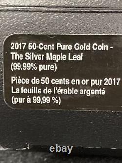 2017 50 cents 1/25 Fine gold Maple Leaf Great Gold Investment! 1.27 Grams Gold