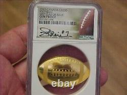 2017 Canada 1 Oz 9999 Fine Gold Football Coin Ngc Gem Proof Joe Theisman 550 Mtg