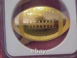 2017 Canada 1 Oz 9999 Fine Gold Football Coin Ngc Gem Proof Joe Theisman 550 Mtg