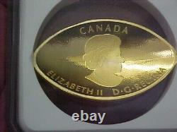 2017 Canada 1 Oz 9999 Fine Gold Football Coin Ngc Gem Proof Joe Theisman 550 Mtg