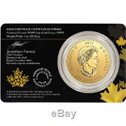 2017 Canada Gold Elk $200 1 oz BU in Sealed Assay. 99999 Fine